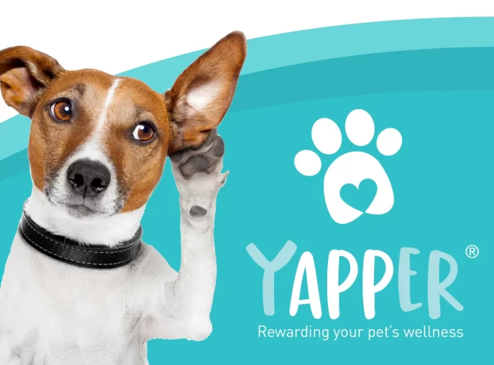 Yapper App dog with logo